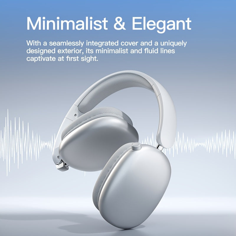 Wireless Over-Ear Headphones with Noise Cancellation and Long Battery Life