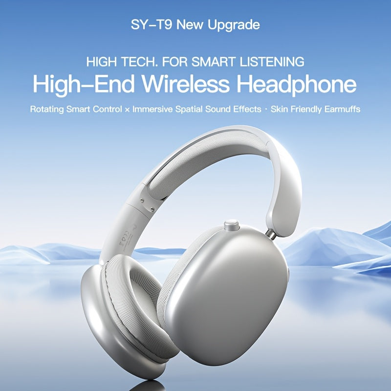 Wireless Over-Ear Headphones with Noise Cancellation and Long Battery Life