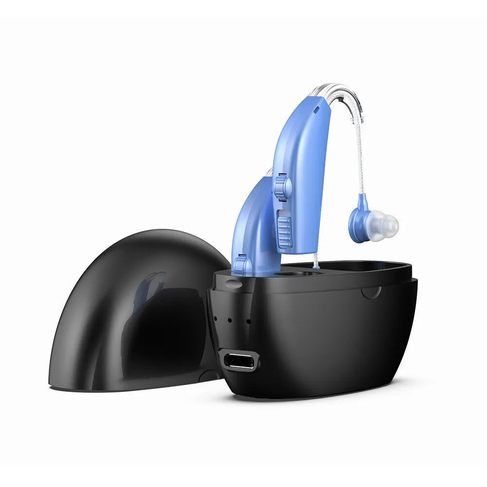 Compact Rechargeable Hearing Aid with Intelligent Noise Reduction