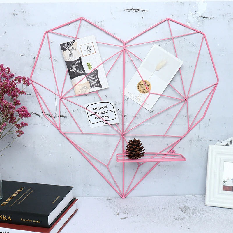 Heart Wire Metal Photo Display Frame