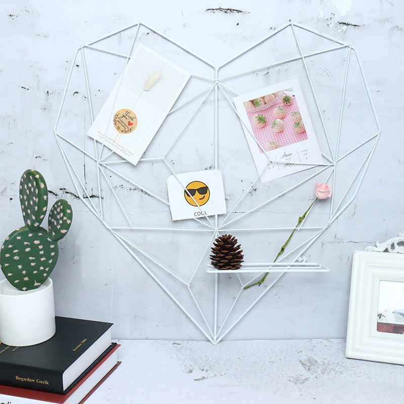 Heart Wire Metal Photo Display Frame
