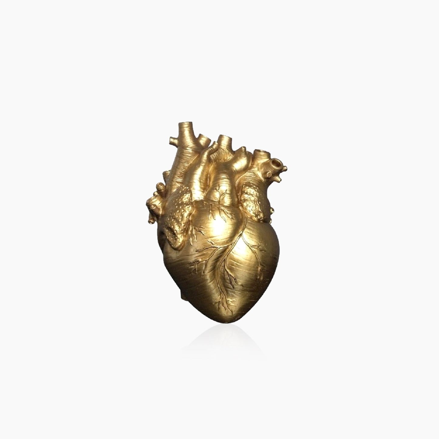Heart-Shaped Ceramic Vase with Dried Flora