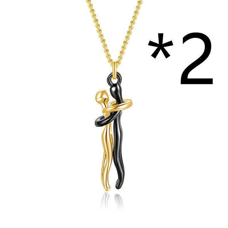 Emotional Hug Pendant Necklace for Couples