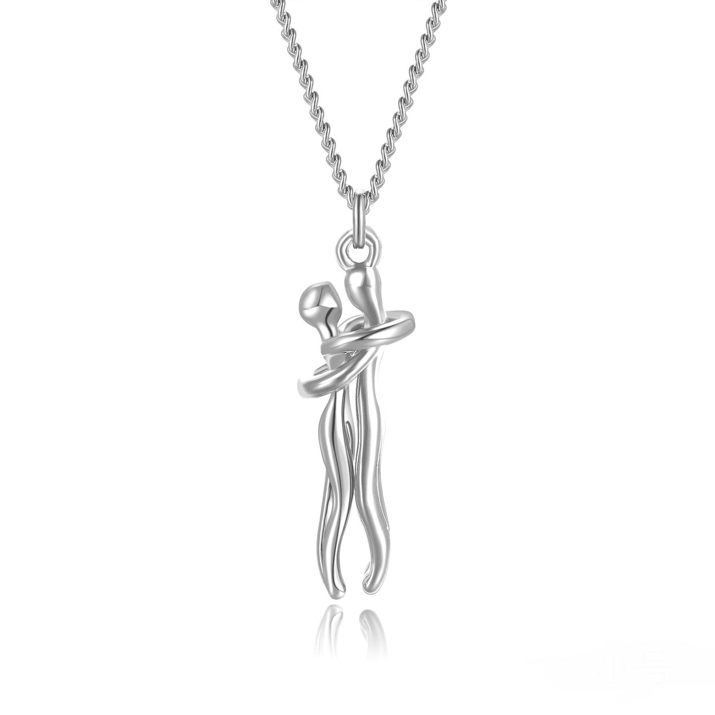 Emotional Hug Pendant Necklace for Couples
