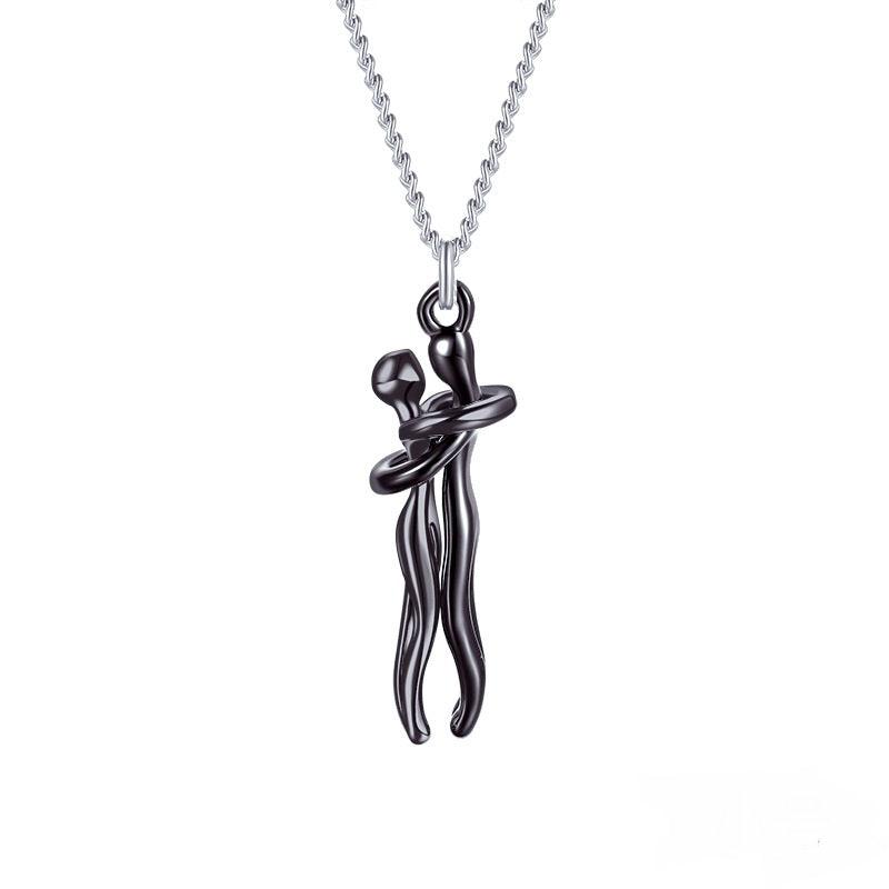Emotional Hug Pendant Necklace for Couples