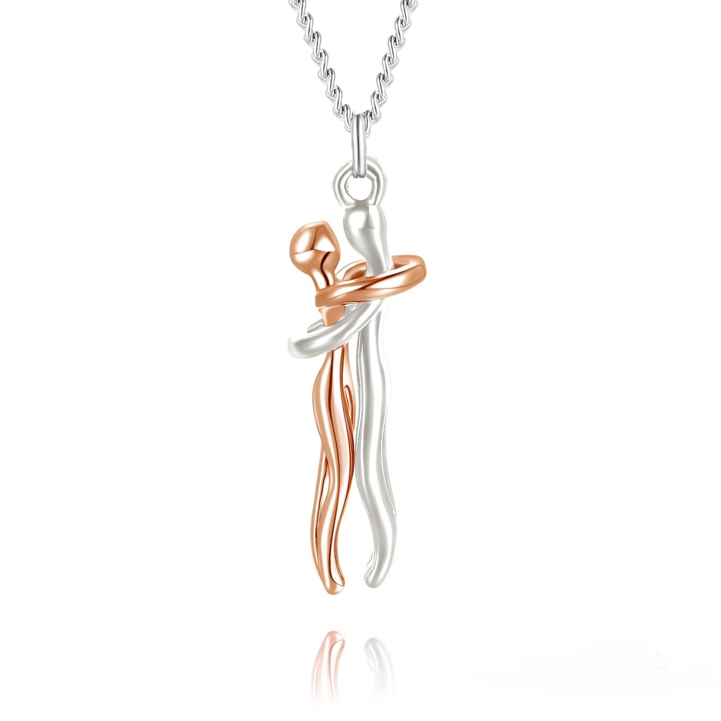 Emotional Hug Pendant Necklace for Couples