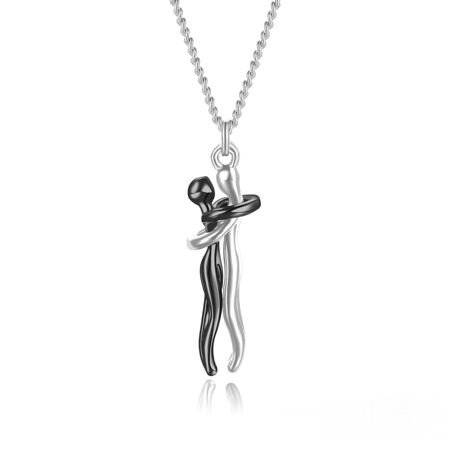 Emotional Hug Pendant Necklace for Couples