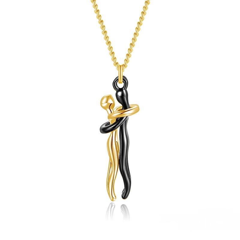 Emotional Hug Pendant Necklace for Couples