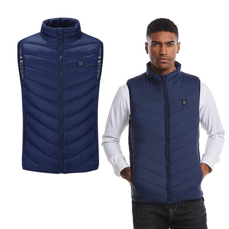 Heated Vest with USB Rechargeable Battery and Overheating Protection