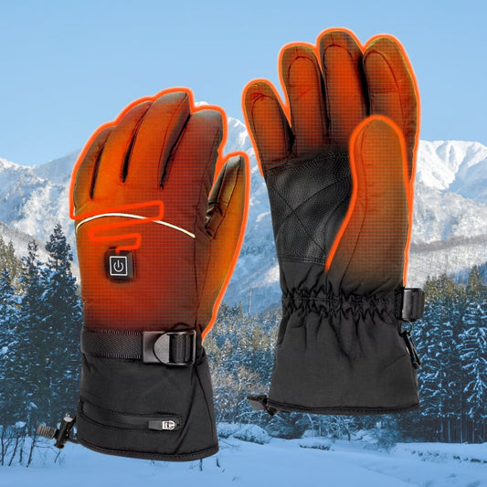 Heated Waterproof Winter Gloves with Touchscreen Functionality