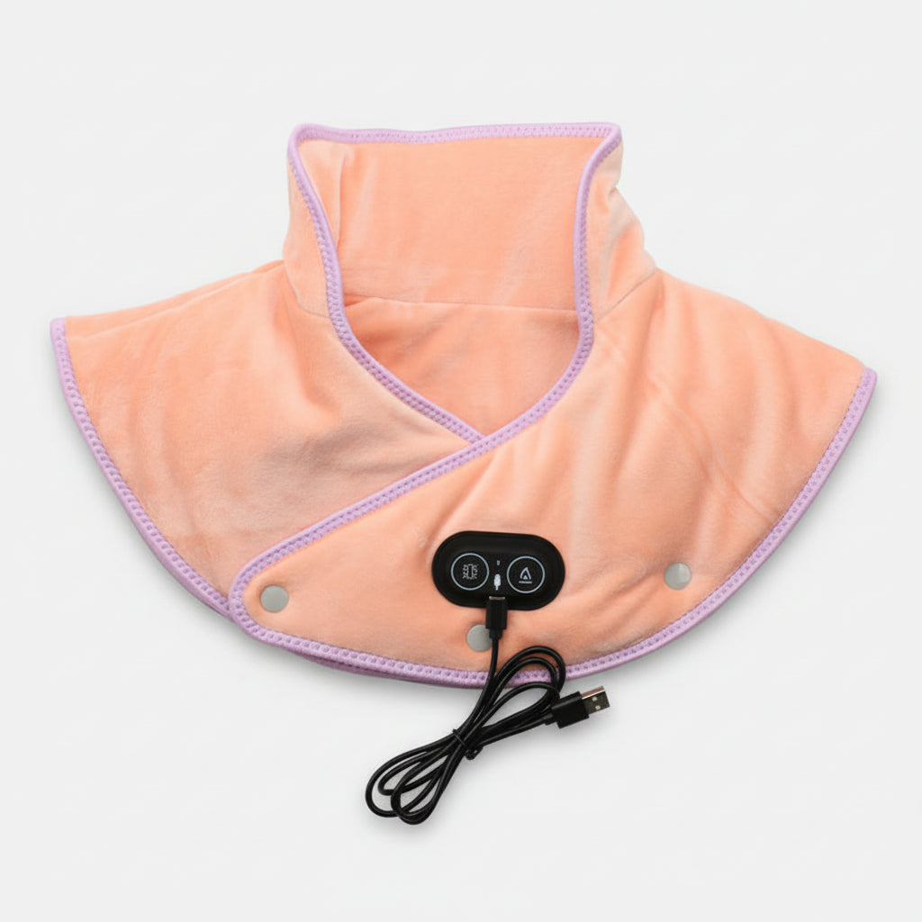 USB Electric Heating Neck and Shoulder Wrap with Vibration Therapy