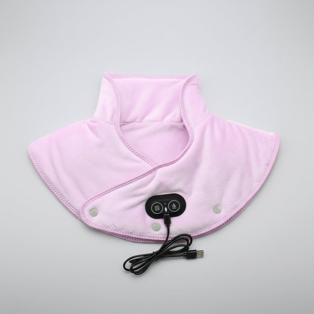 USB Electric Heating Neck and Shoulder Wrap with Vibration Therapy