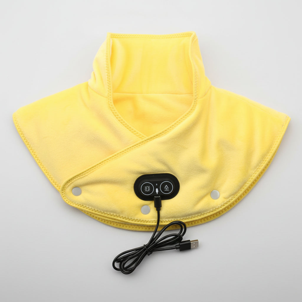 USB Electric Heating Neck and Shoulder Wrap with Vibration Therapy