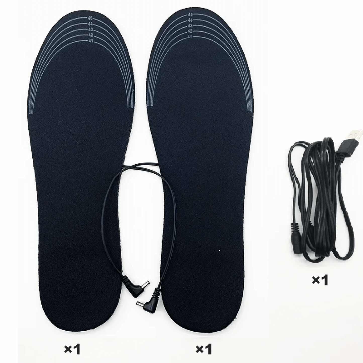 Rechargeable Heated Insoles with Adjustable Temperature Control