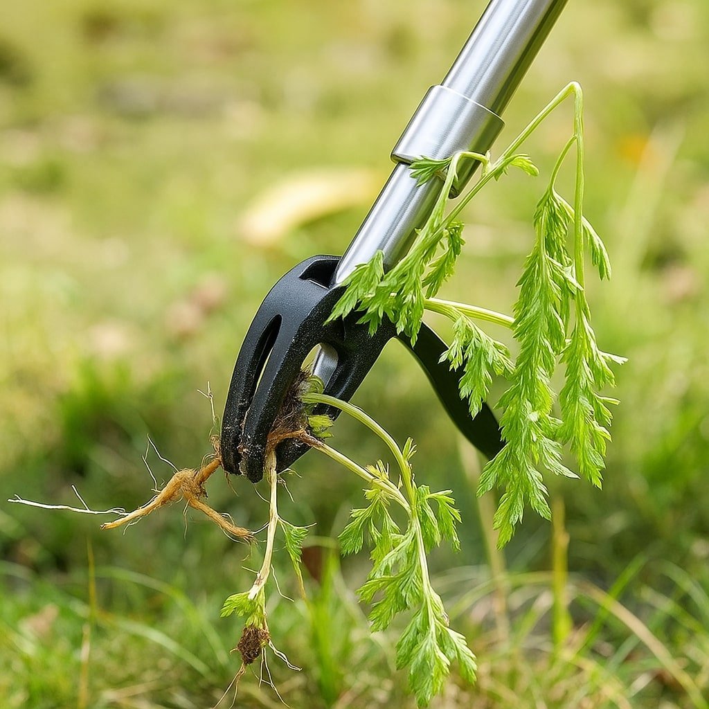 Ergonomic Heavy-Duty Weed Puller with Steel Tip