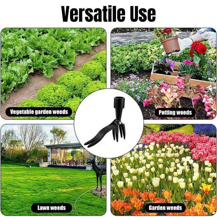 Ergonomic Heavy-Duty Weed Puller with Steel Tip