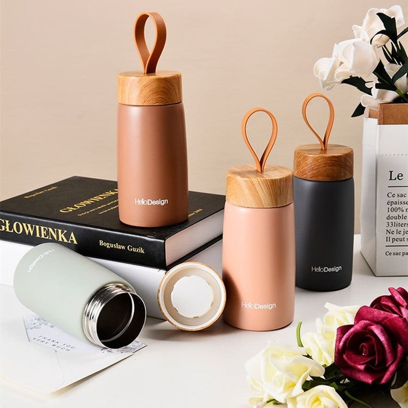 Mini Stainless Steel Travel Thermos - 12 Hour Insulation