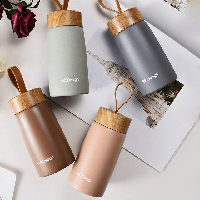 Mini Stainless Steel Travel Thermos - 12 Hour Insulation