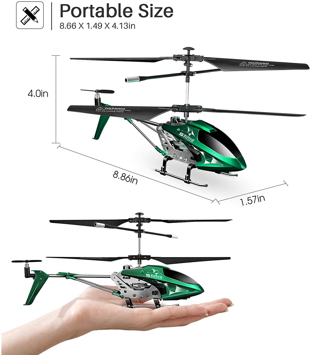 Remote Control Helicopter with Altitude Hold and One-Button Control