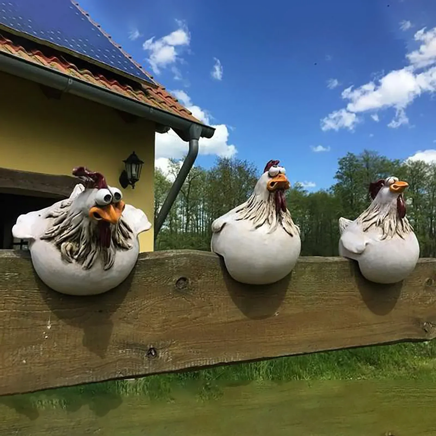 Funny Resin Chicken Garden Decorations
