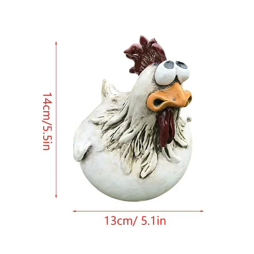 Funny Resin Chicken Garden Decorations
