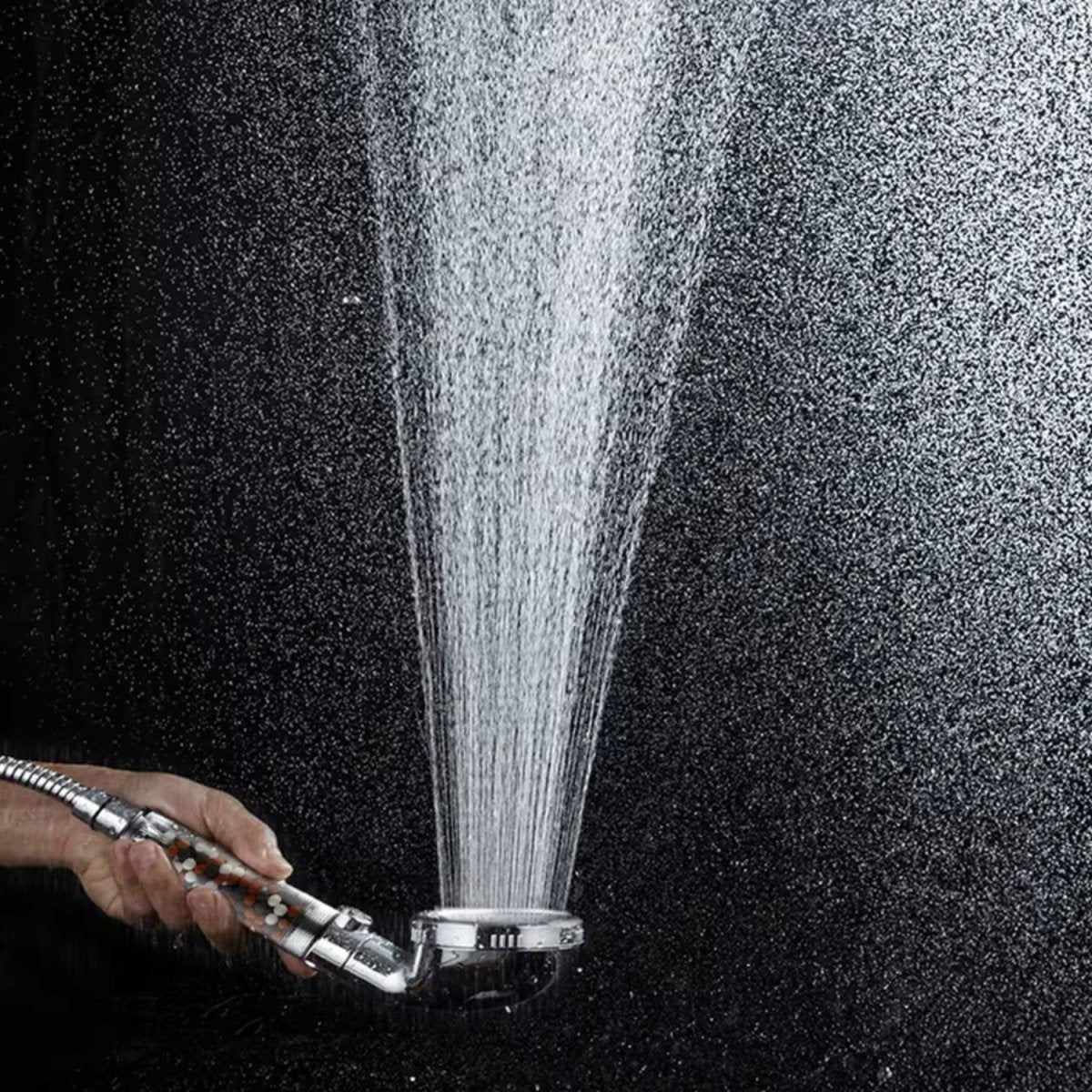 High-Pressure Shower Head with 3-Stage Mineral Filtration