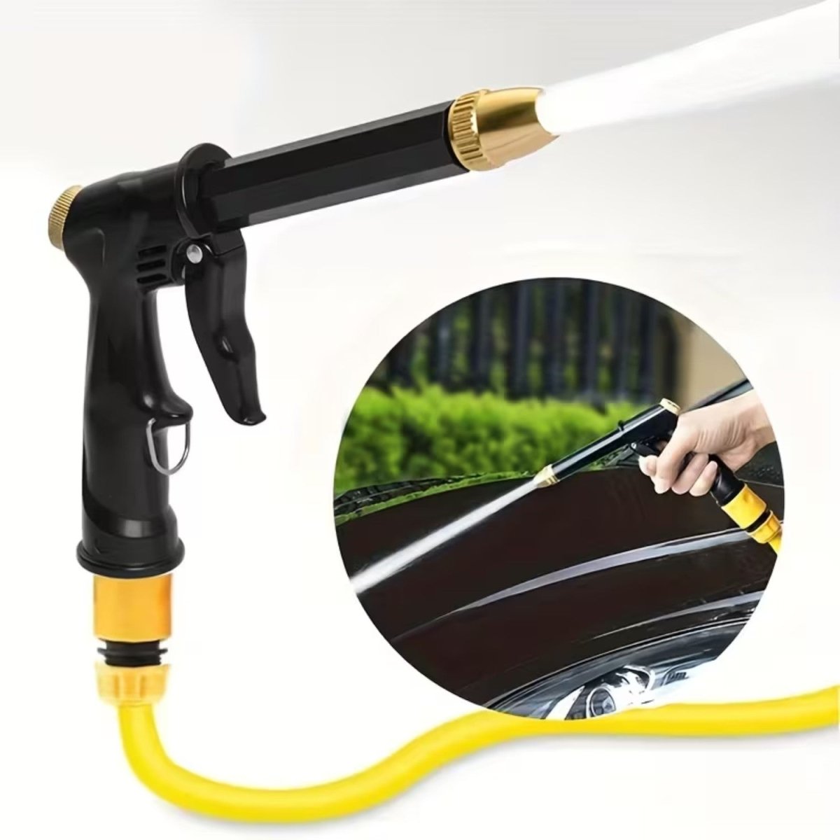 High-Pressure Adjustable Water Gun for Car and Garden Cleaning