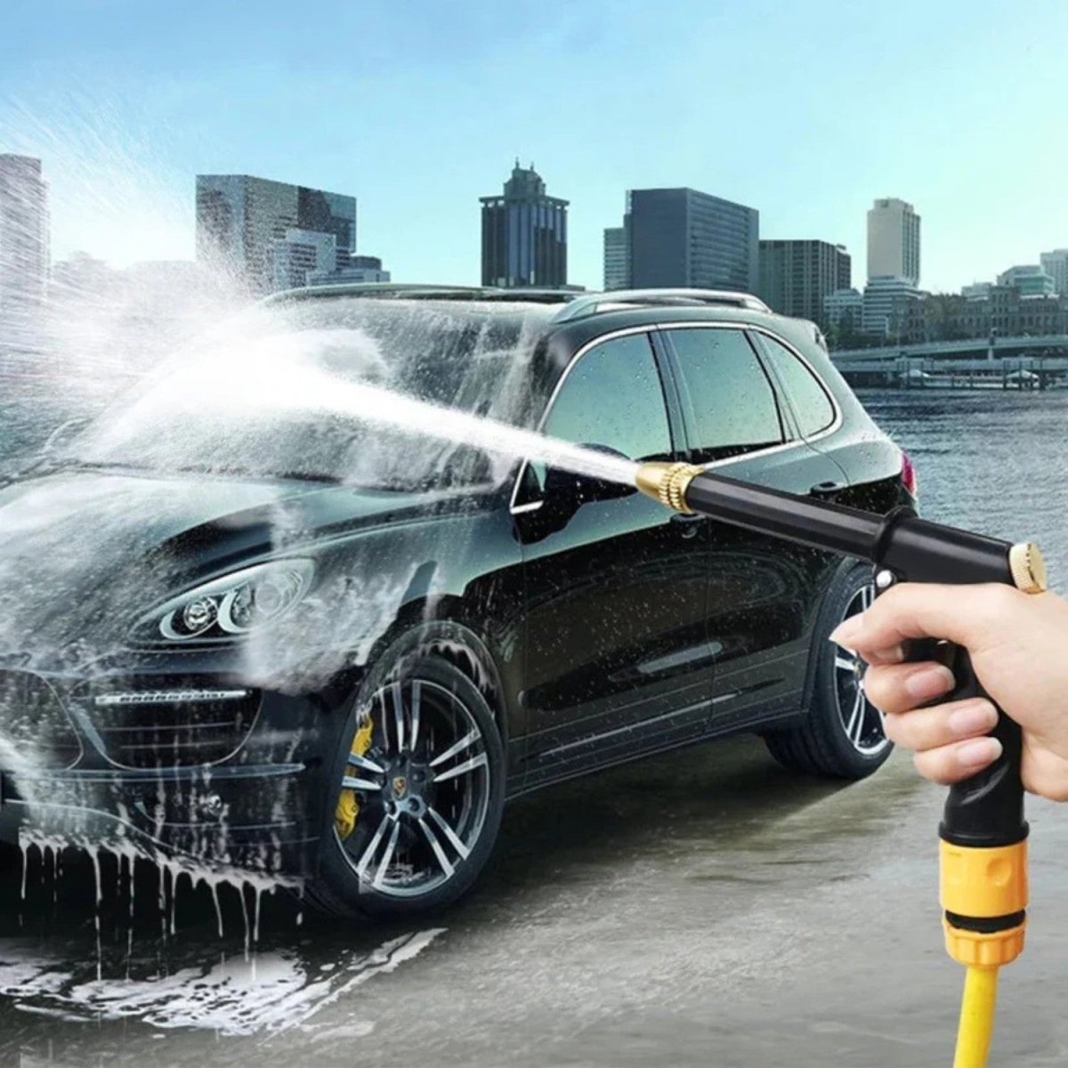 High-Pressure Adjustable Water Gun for Car and Garden Cleaning
