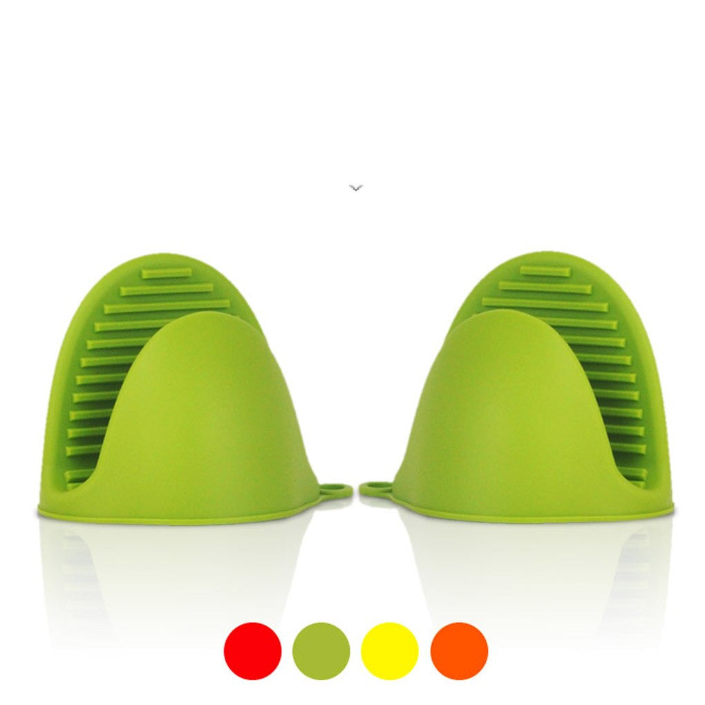 Silicone Anti-Burn Oven Mitt with Ribbed Grip
