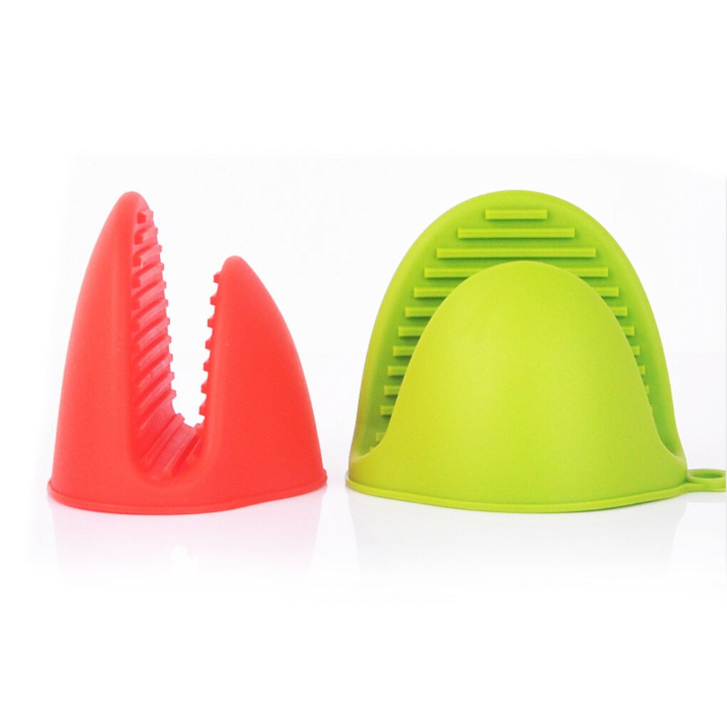 Silicone Anti-Burn Oven Mitt with Ribbed Grip