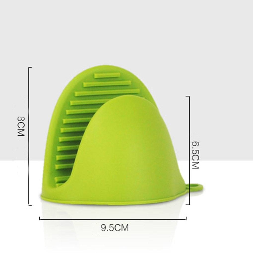 Silicone Anti-Burn Oven Mitt with Ribbed Grip