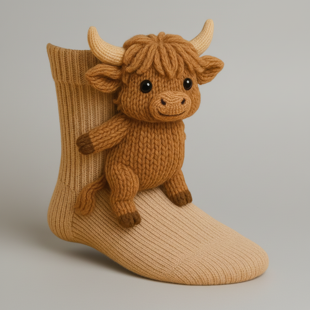 Hugging Animal Plush Cozy Socks for Comfort and Warmth