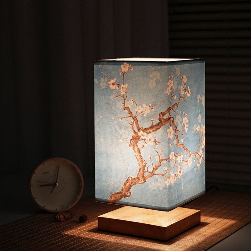 Japanese-Scandinavian Minimalist Table Lamp in Natural Bamboo