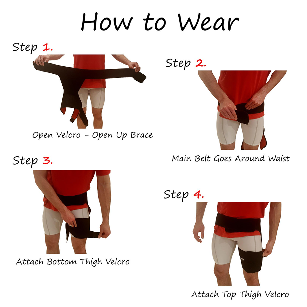 Adjustable Hip Brace for Pain Relief and Support