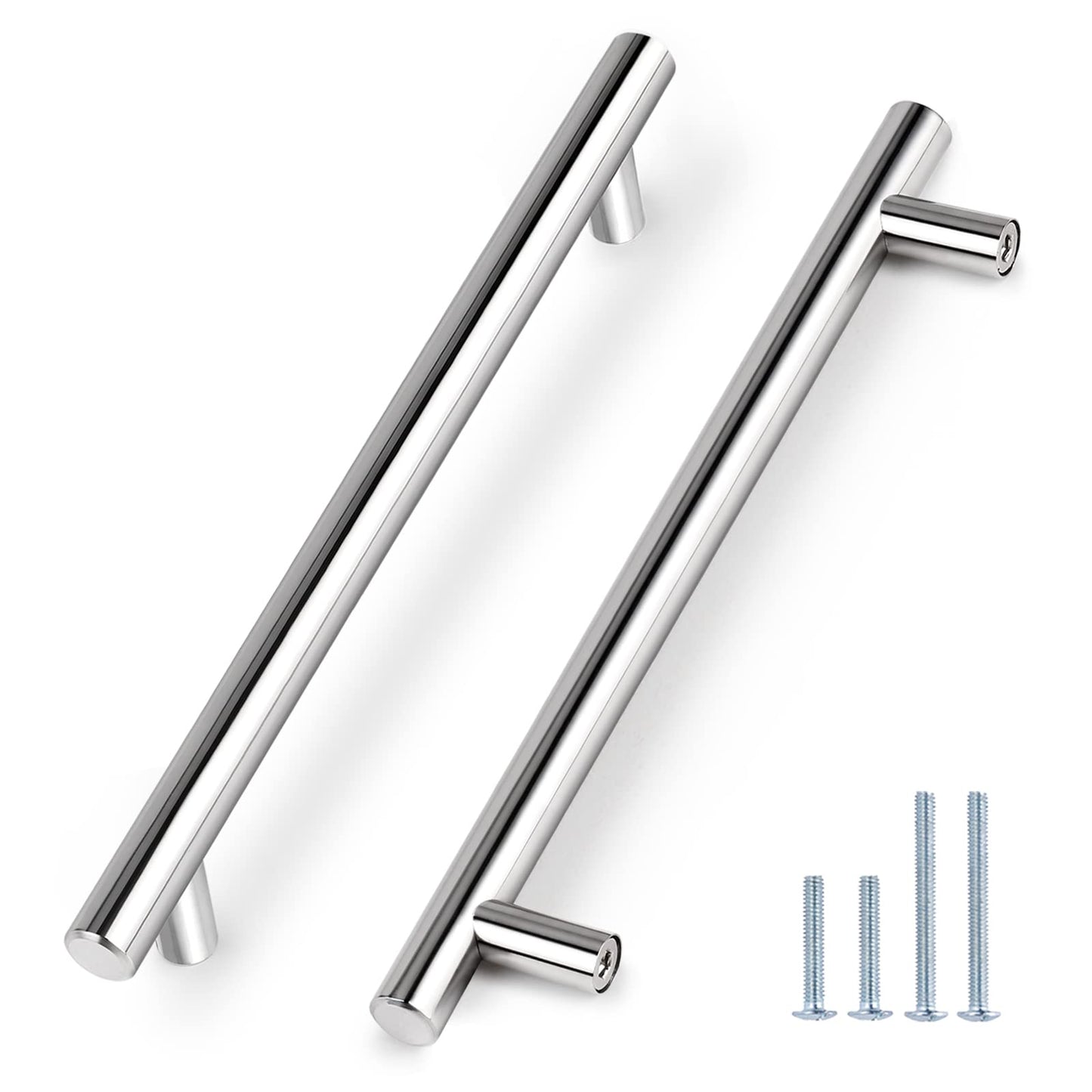 Brushed Nickel Stainless Steel T-Bar Drawer Handles
