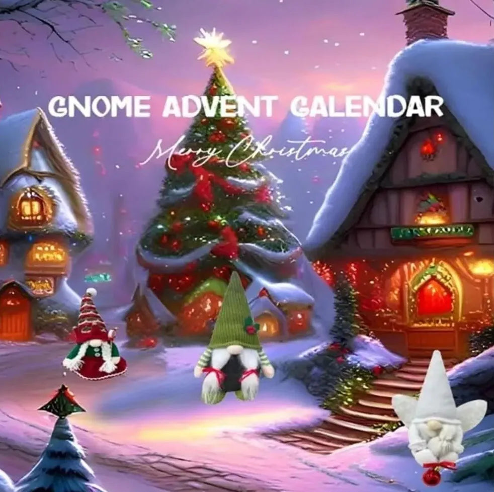 Elf Advent Calendar with Daily Surprises for Christmas Decor