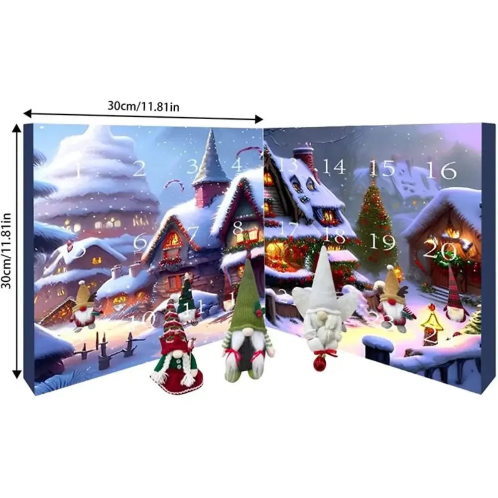 Elf Advent Calendar with Daily Surprises for Christmas Decor