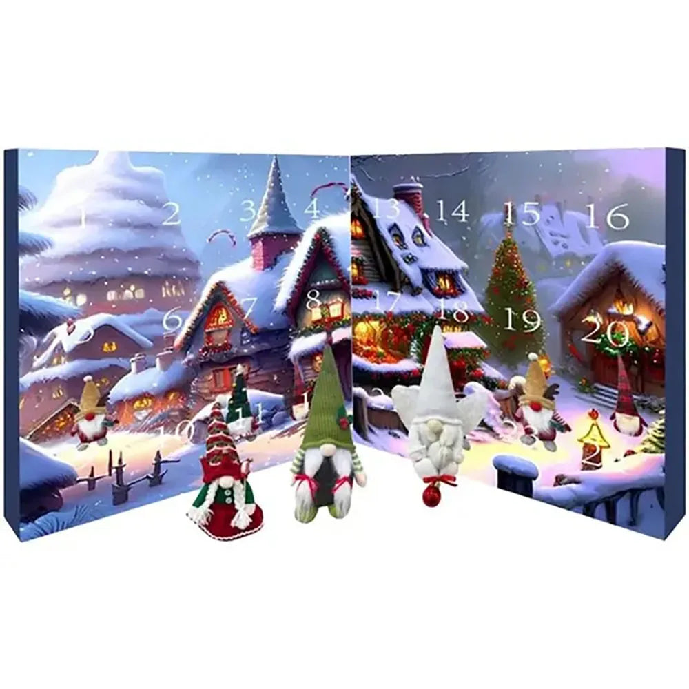 Elf Advent Calendar with Daily Surprises for Christmas Decor