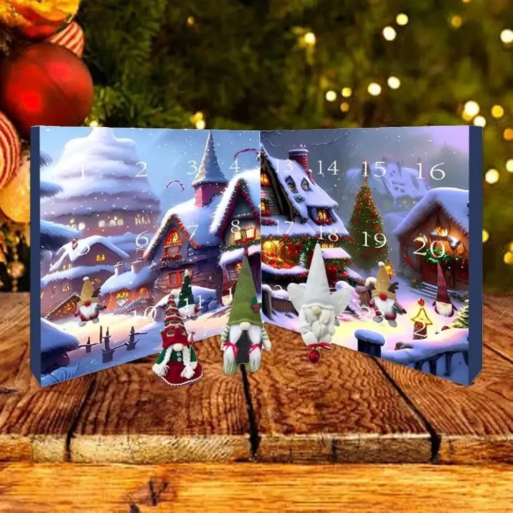 Elf Advent Calendar with Daily Surprises for Christmas Decor