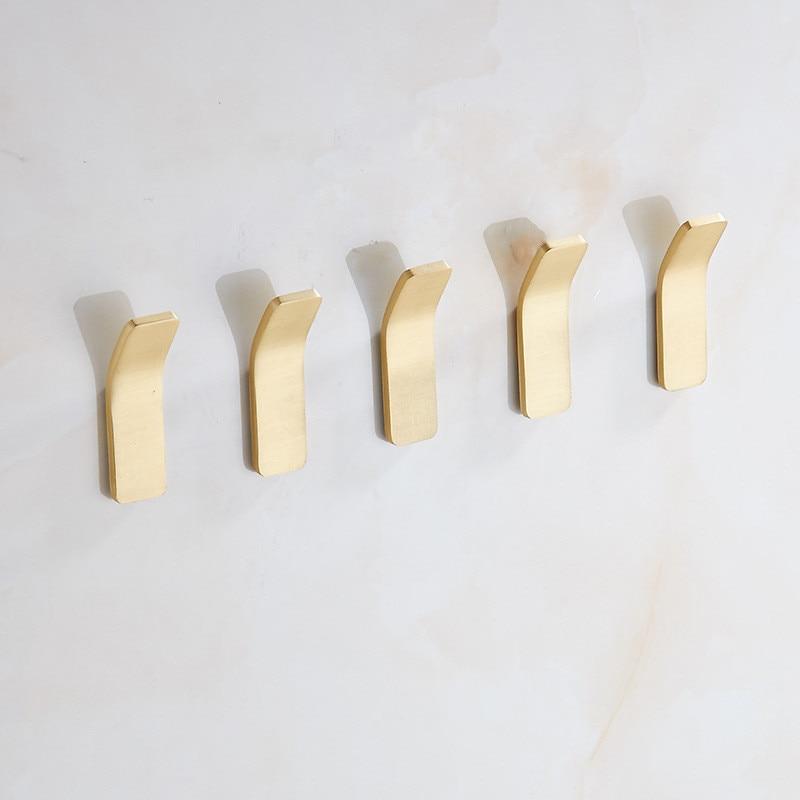 Gold Brass Wall Hooks – Elegant Coat and Bag Hangers