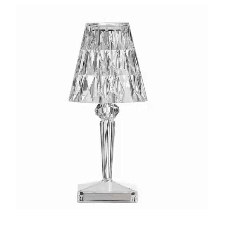 LED Diamond Crystal Table Lamp with Rechargeable Battery