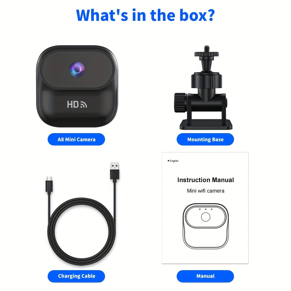 Mini 1080p Wireless Surveillance Camera with Local Recording