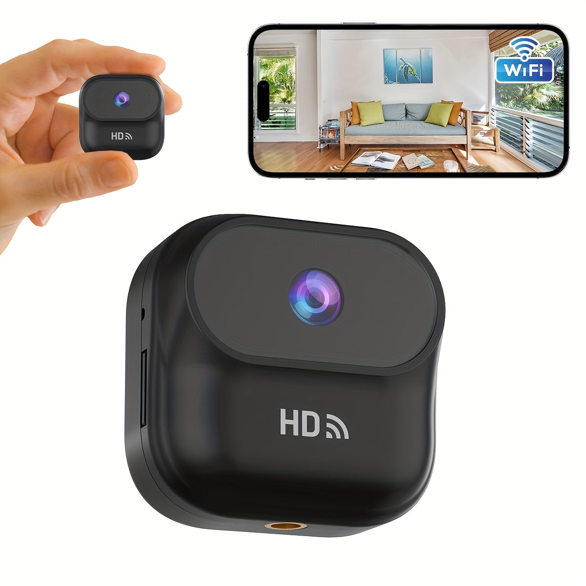 Mini 1080p Wireless Surveillance Camera with Local Recording
