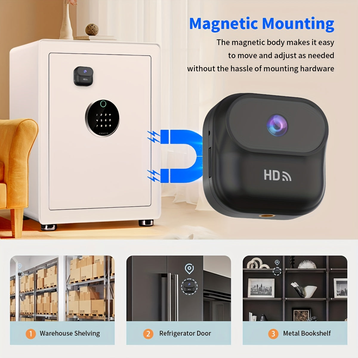 Mini 1080p Wireless Surveillance Camera with Local Recording