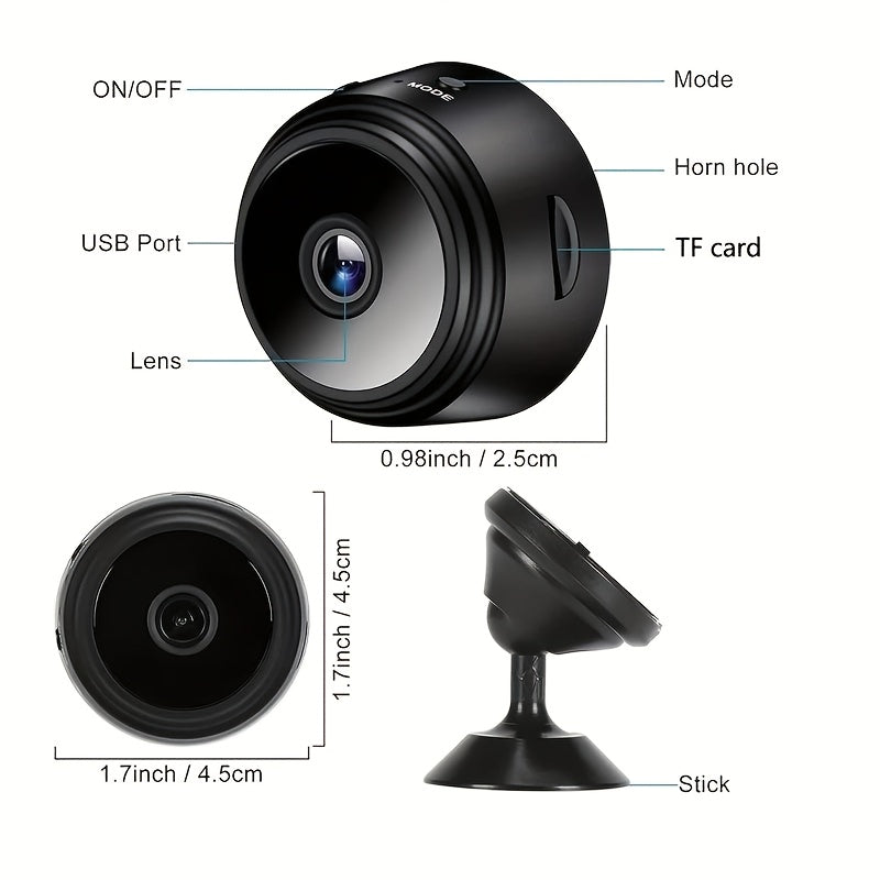 Rechargeable Wi-Fi Surveillance Camera for Portable Security