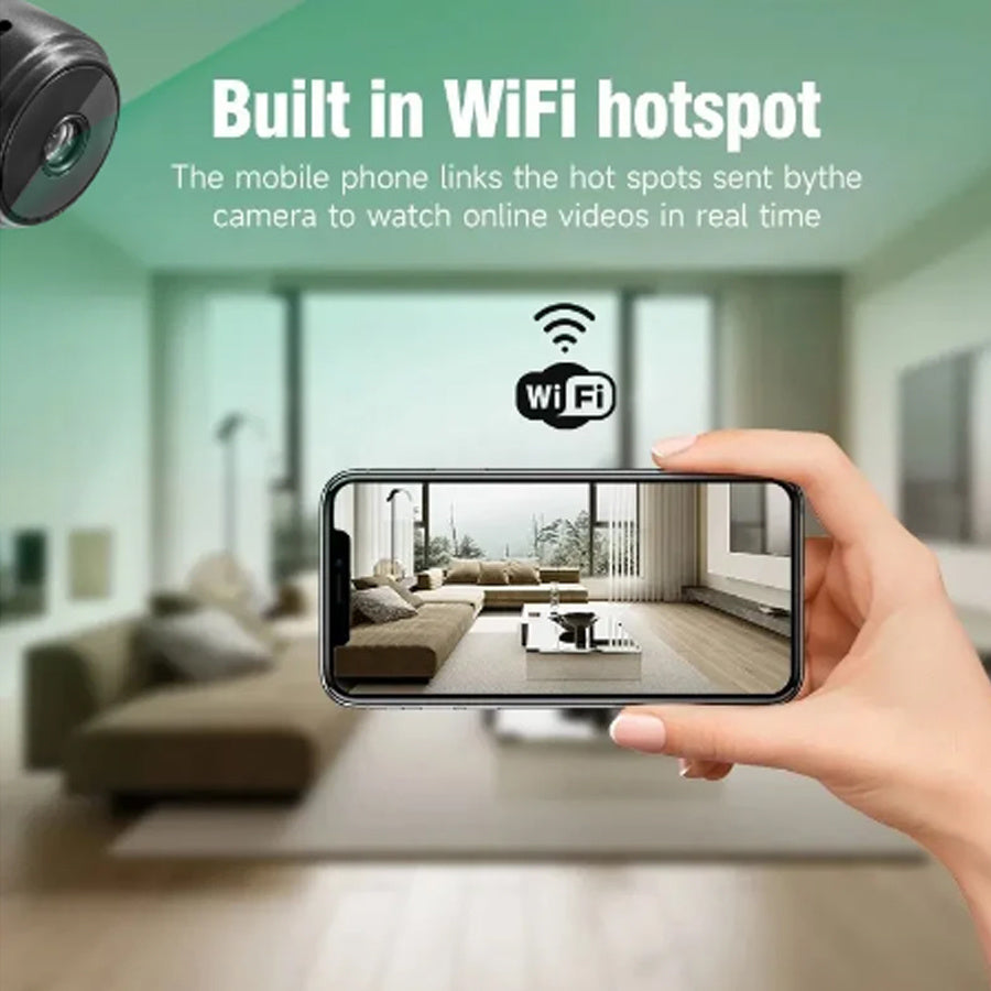Rechargeable Wi-Fi Surveillance Camera for Portable Security