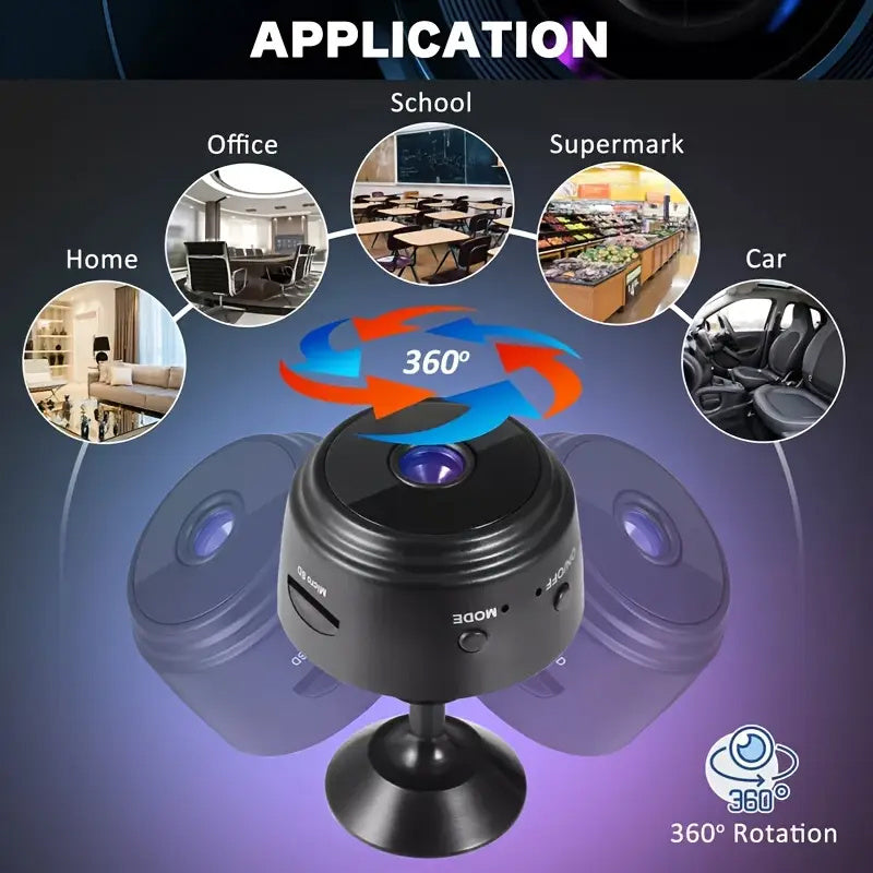 Rechargeable Wi-Fi Surveillance Camera for Portable Security