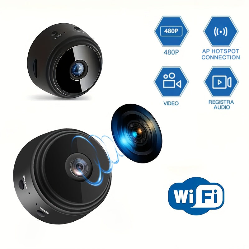 Rechargeable Wi-Fi Surveillance Camera for Portable Security