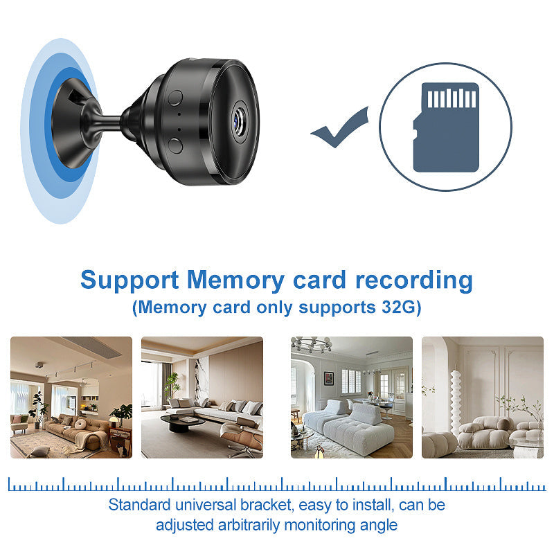 Wireless Home Surveillance Camera with Rechargeable Battery