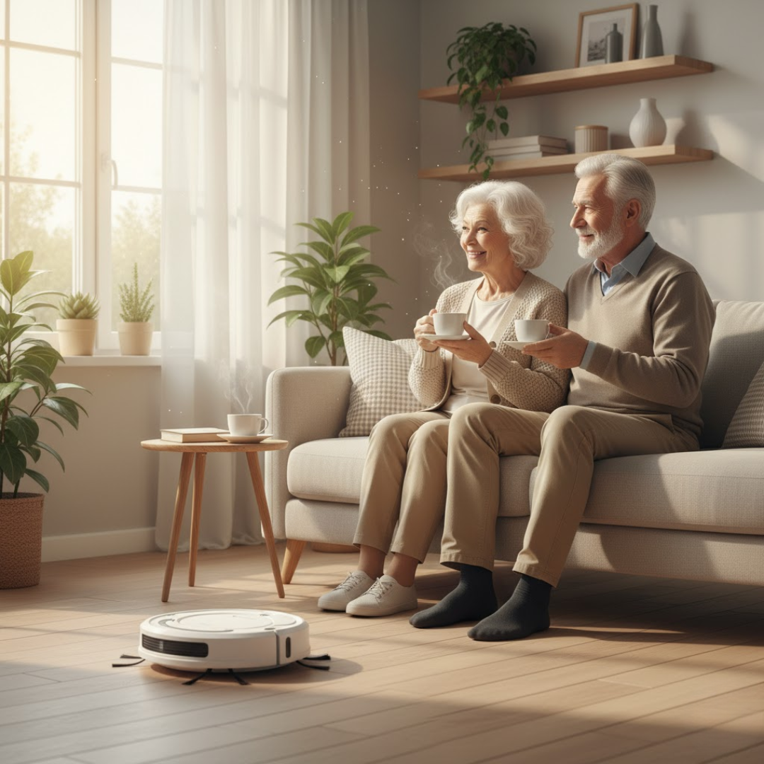 Robot Vacuum Cleaner with Smart Navigation and Quiet Operation